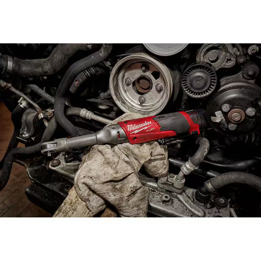 M12 FUEL 12V Lithium-Ion Brushless Cordless 1/4 In. Extended Reach Ratchet (Tool-Only)