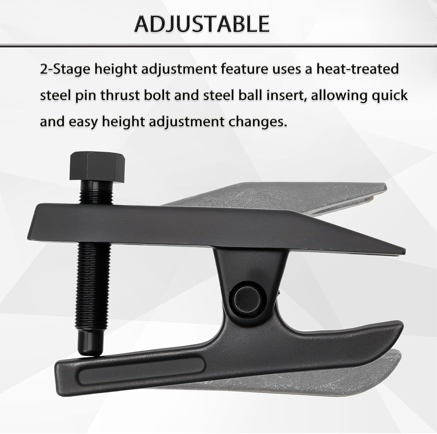Universal Ball Joint Separator Tool Adjusts from 1-1/2"To 1-7/8", Remover Tool Compatible with Separating Arms, Tie Rods, and Ball Joints on Cars, Trucks, Atvs