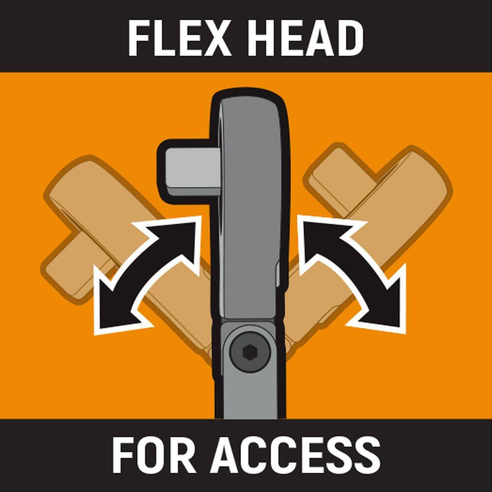 1/2 In. Drive 90-Tooth Flex Head Teardrop Ratchet