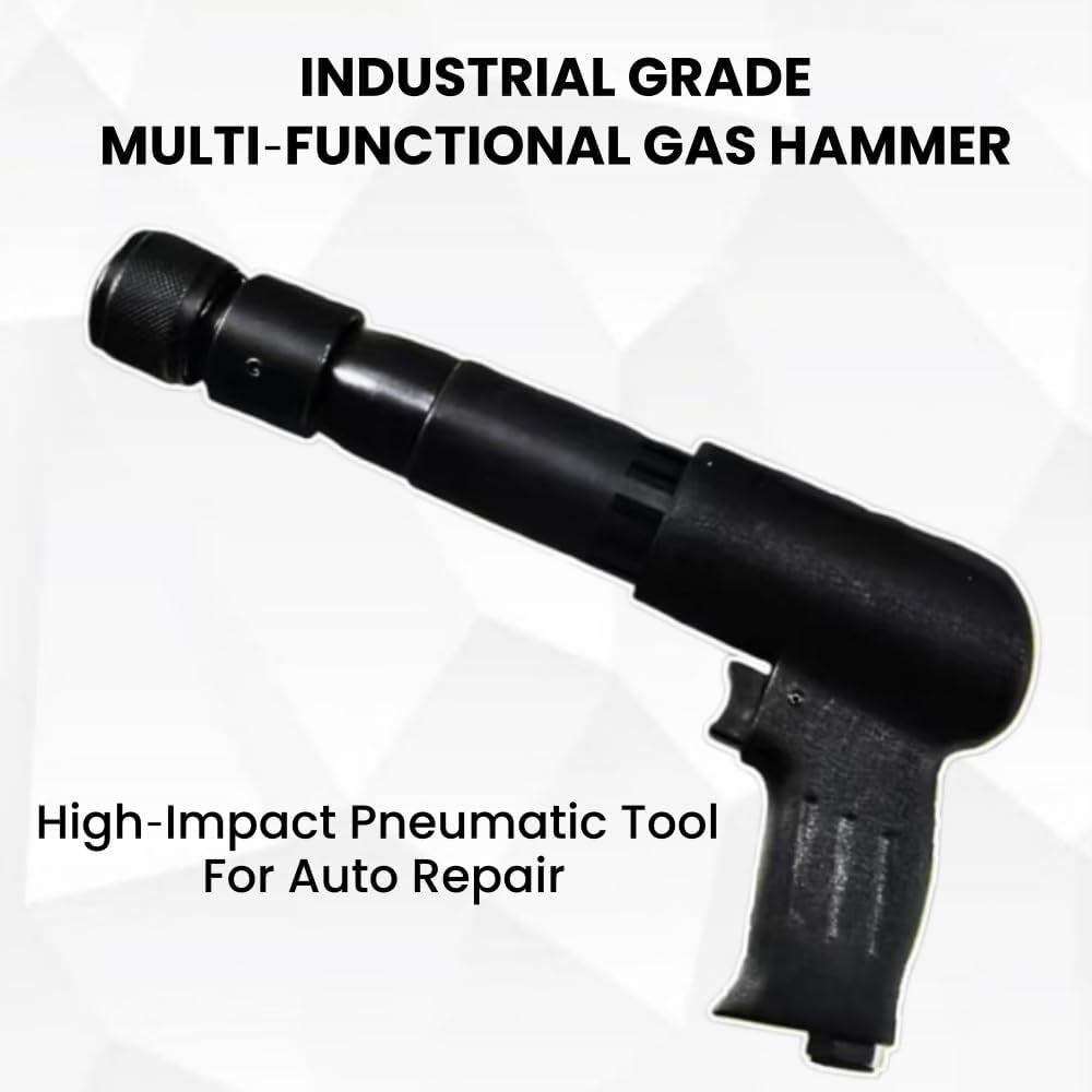 Air Hammer Kit, 2500 BPM Pneumatic Air Hammer with 21PCS Accessories, Tapered Punch, Panel Cutter, Flat Chisel for Automotive Repair, Metal Cutting, Chipping and Demolition