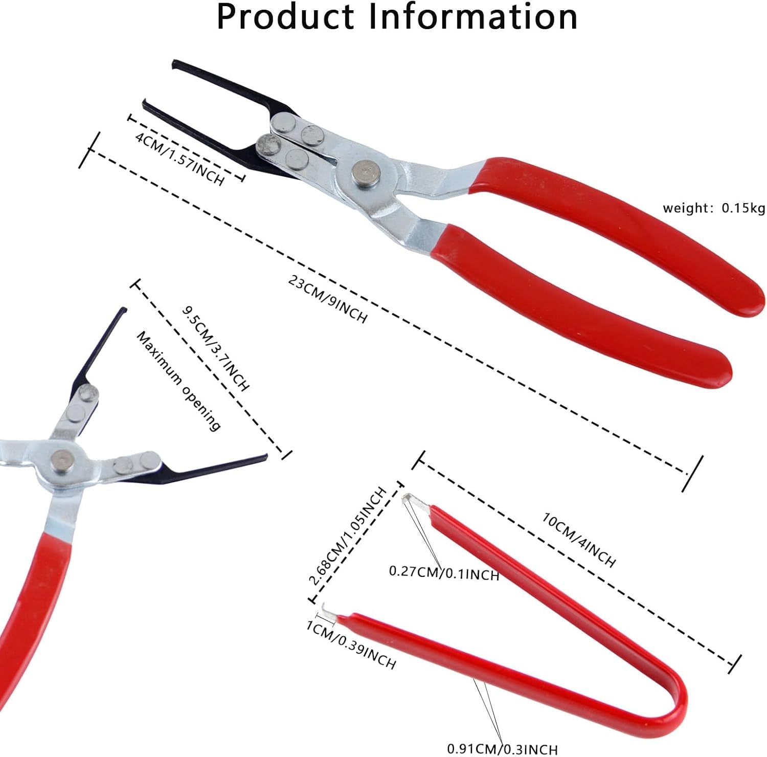 2 PCS Relay Tester, Electrical Disconnect Pliers, Automotive Relay Fmm Fuses Puller Tool, Automotive Relay Tester (Red)