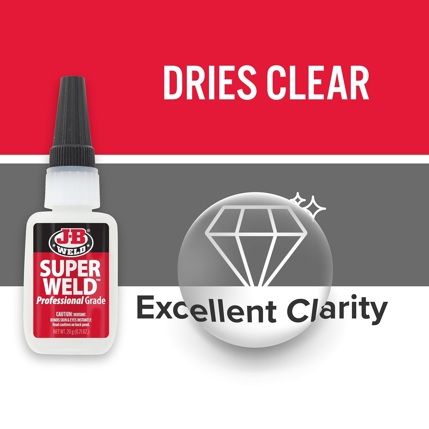 33120H Superweld Glue - Clear Super Glue - 20G