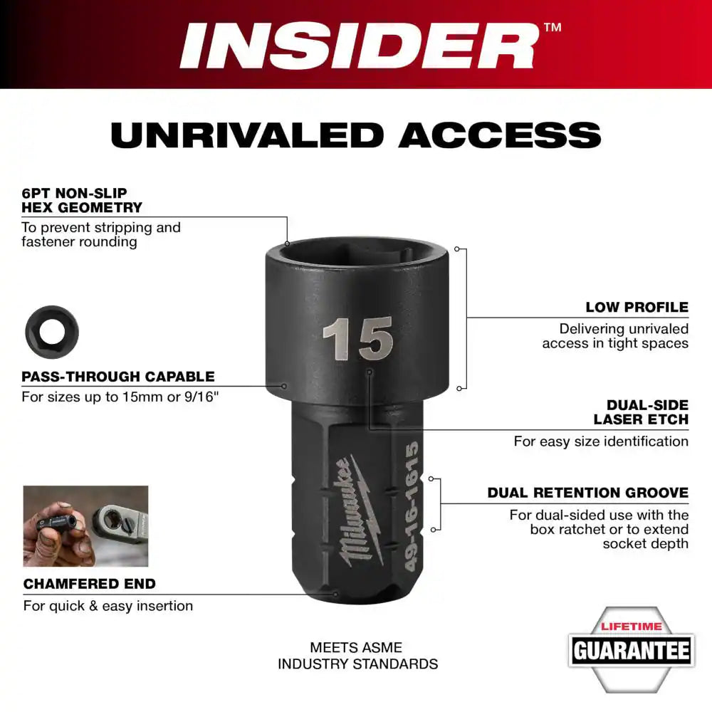 INSIDER Box Ratchet Socket SAE Set (8-Pieces)