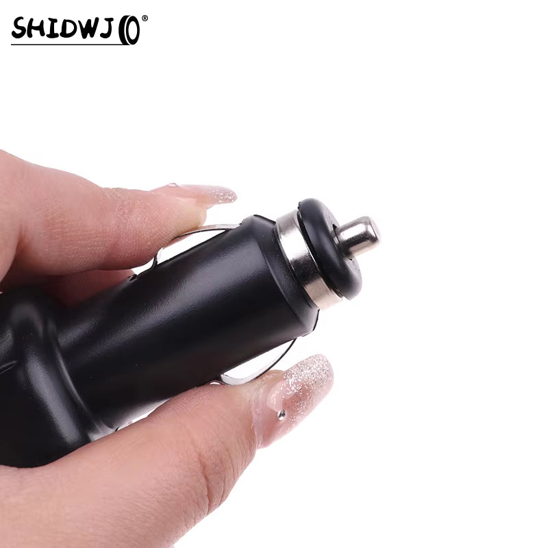 12/24V Dual Cigarette Lighter Sockets Car Charger Splitter Lighter Splitter Cigar Lighter Double Dual Adapter Car Accessories