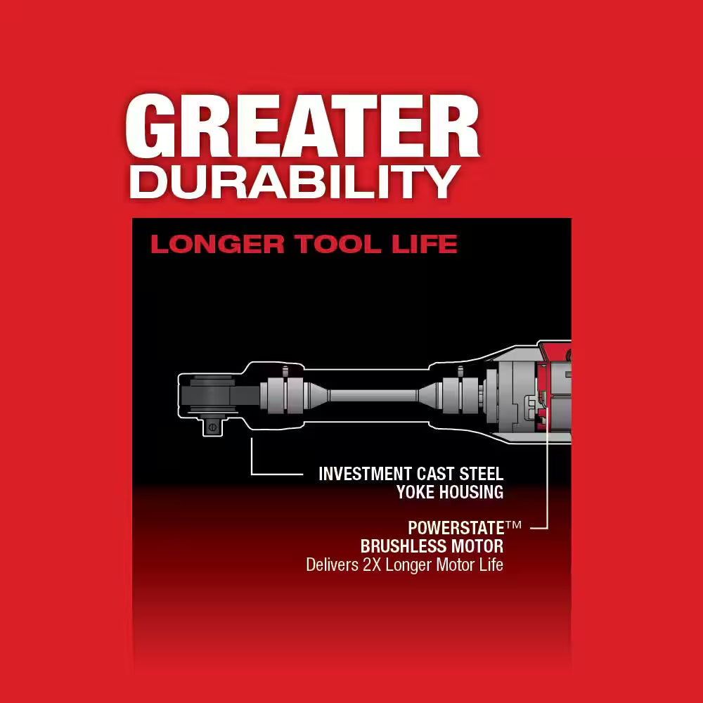 M12 FUEL 12V Lithium-Ion Brushless Cordless 1/4 In. Extended Reach Ratchet (Tool-Only)