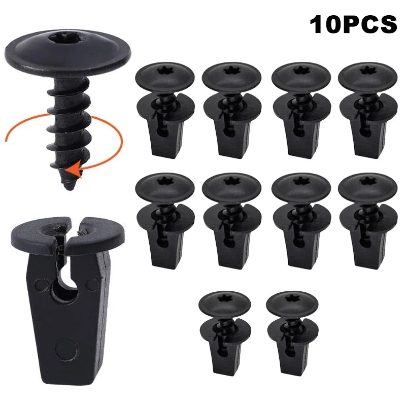 1/20Pcs Car Fastener Snap Screws Kit Auto Fender Lining Retainer Snap Door Panel Metal Fastener Clips Rivet Set Auto Accessories