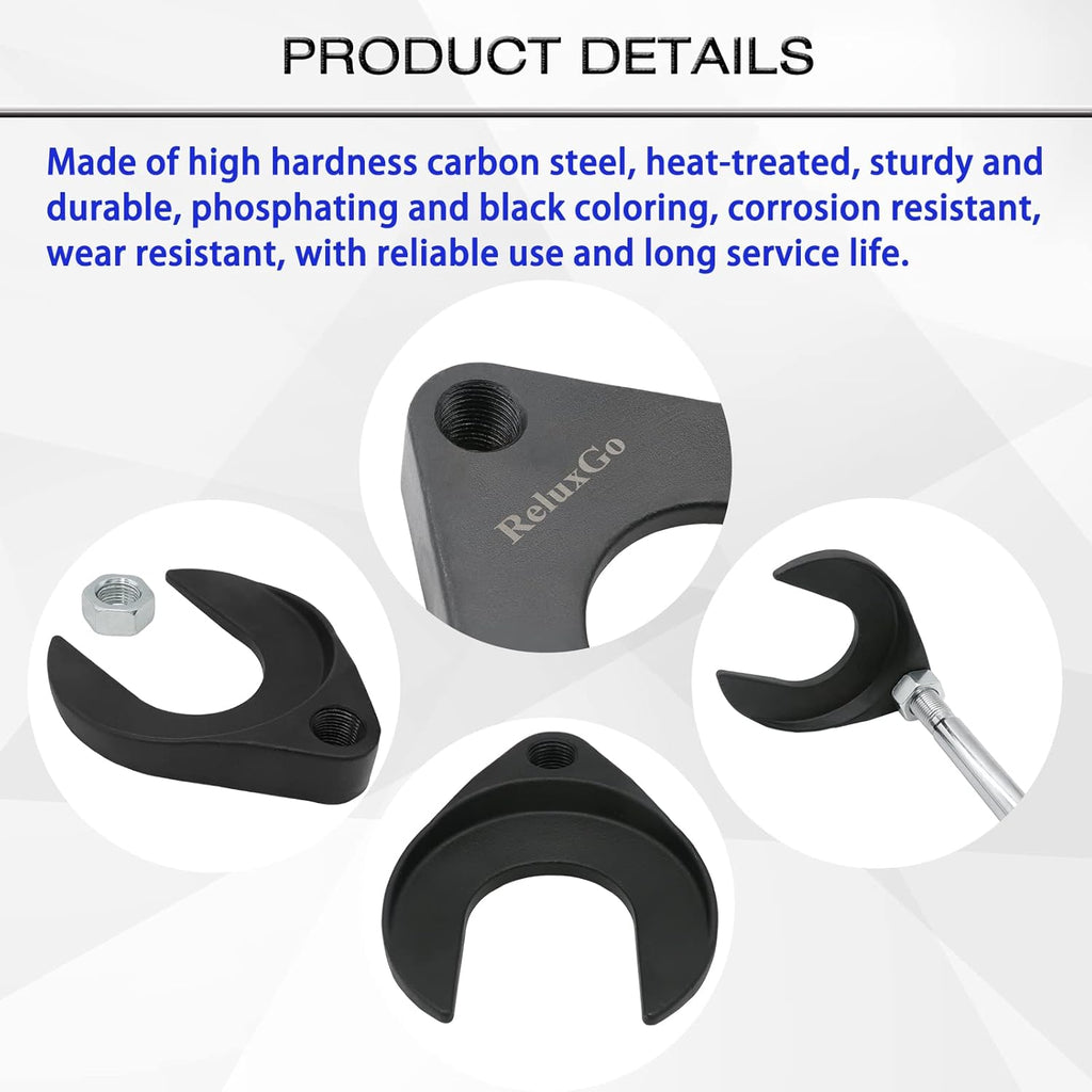 Inner CV Axle Removal Tool 48Mm with Nut, Front Wheel Drive Axle Pulley Attachment, Fits Slide Hammers with 5/8"-18 Threads, CV Joint Axle Removing Tool