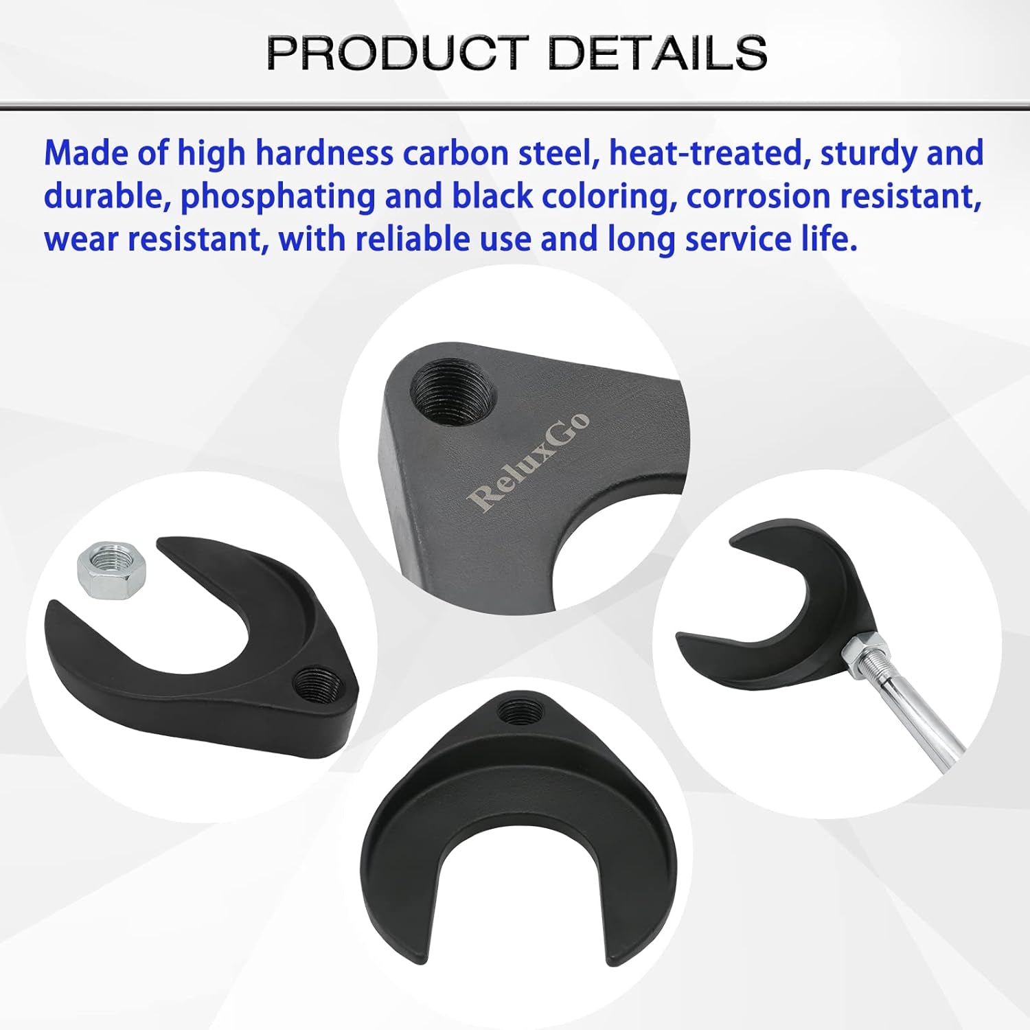Inner CV Axle Removal Tool 48Mm with Nut, Front Wheel Drive Axle Pulley Attachment, Fits Slide Hammers with 5/8"-18 Threads, CV Joint Axle Removing Tool