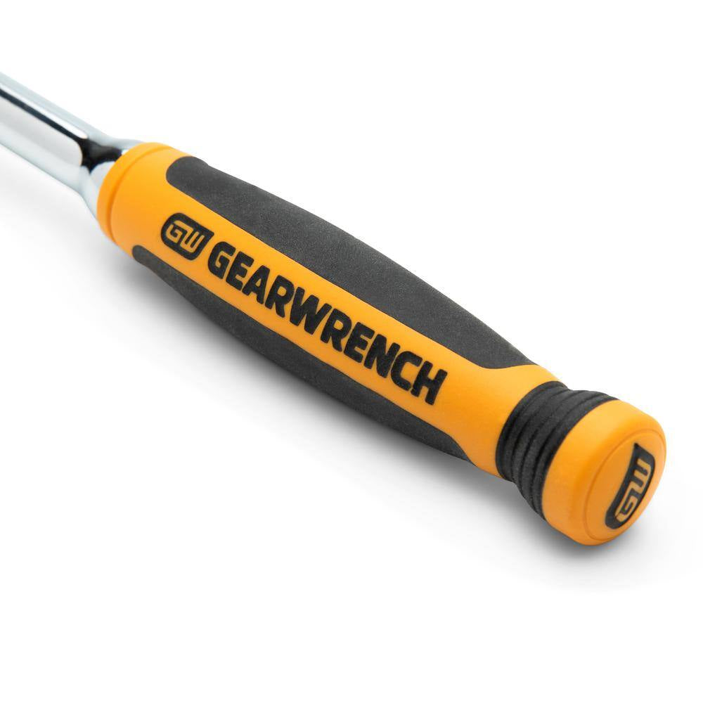 1/4 In. Drive 90-Tooth Dual Material Flex Head Teardrop Ratchet