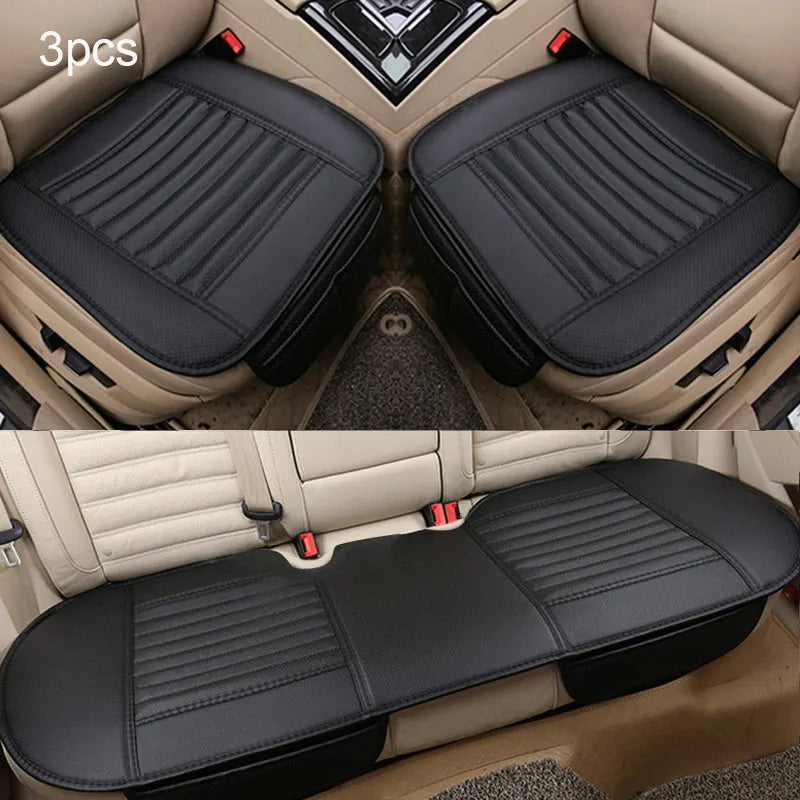 Four Seasons Car Seat Cover PU Leather Cars Seat Cushion Automobiles Seat Protector Universal Car Chair Pad Mat Auto Accessories