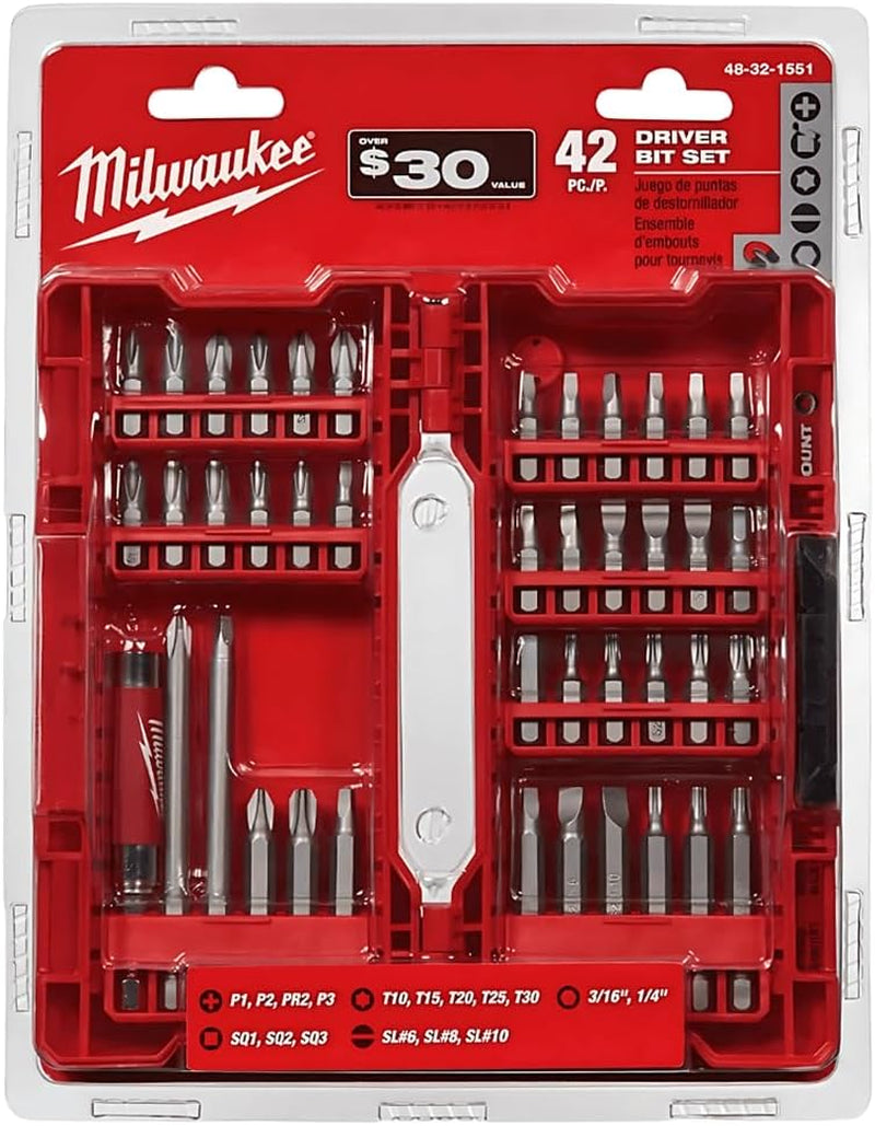 Milwaukee Electric Tool Milwaukee 48-32-1551 42 PC Driver Bit Set
