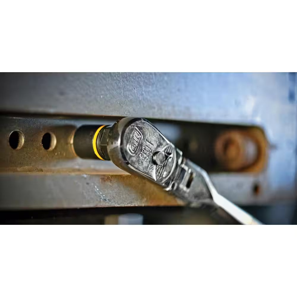 3/8 In. Drive 90-Tooth Locking Flex Head Teardrop Ratchet