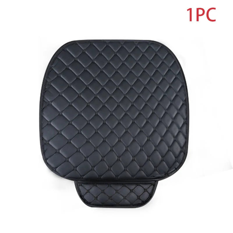 Kcimo Car Seat Covers Set PU Leather Car Seat Protector Interior Auto Seats Cushion Mats Chair Carpet Pads Car Accessories