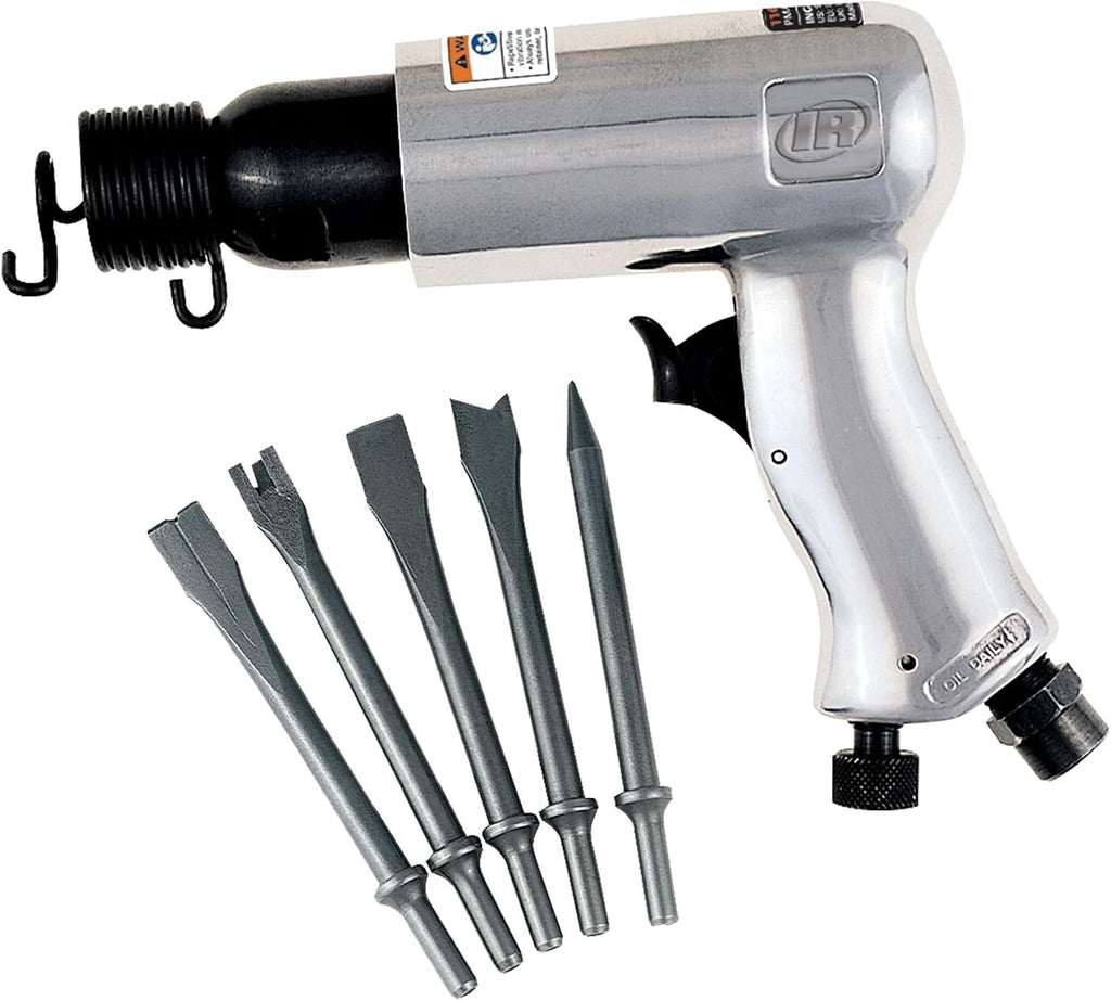Ingersoll Rand 116 Standard Duty Air Hammer, 116K - Tool plus 5 Piece Chisel Set