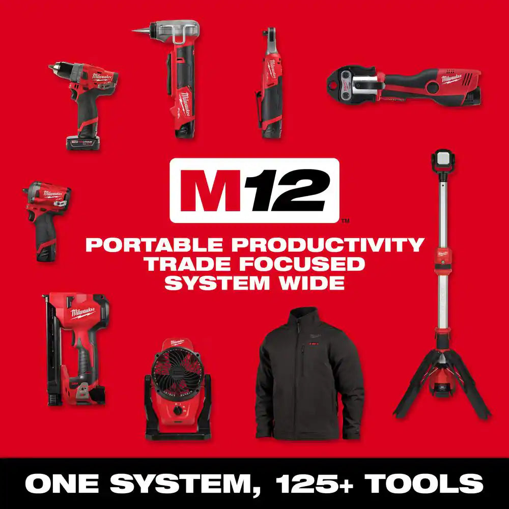 M12 FUEL 12V Lithium-Ion Brushless Cordless 1/4 In. Extended Reach Ratchet (Tool-Only)