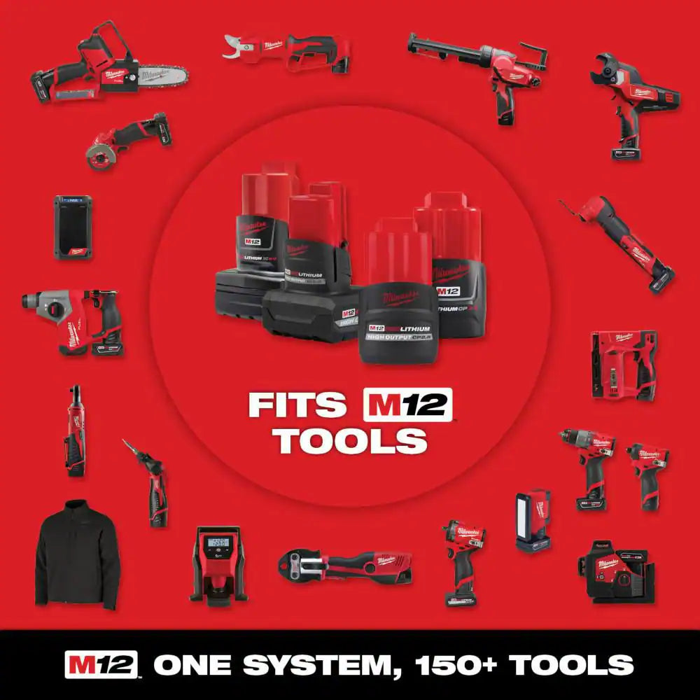 M12 FUEL 12V Lithium-Ion Brushless Cordless 1/4 In. Extended Reach High Speed Ratchet (Tool Only)