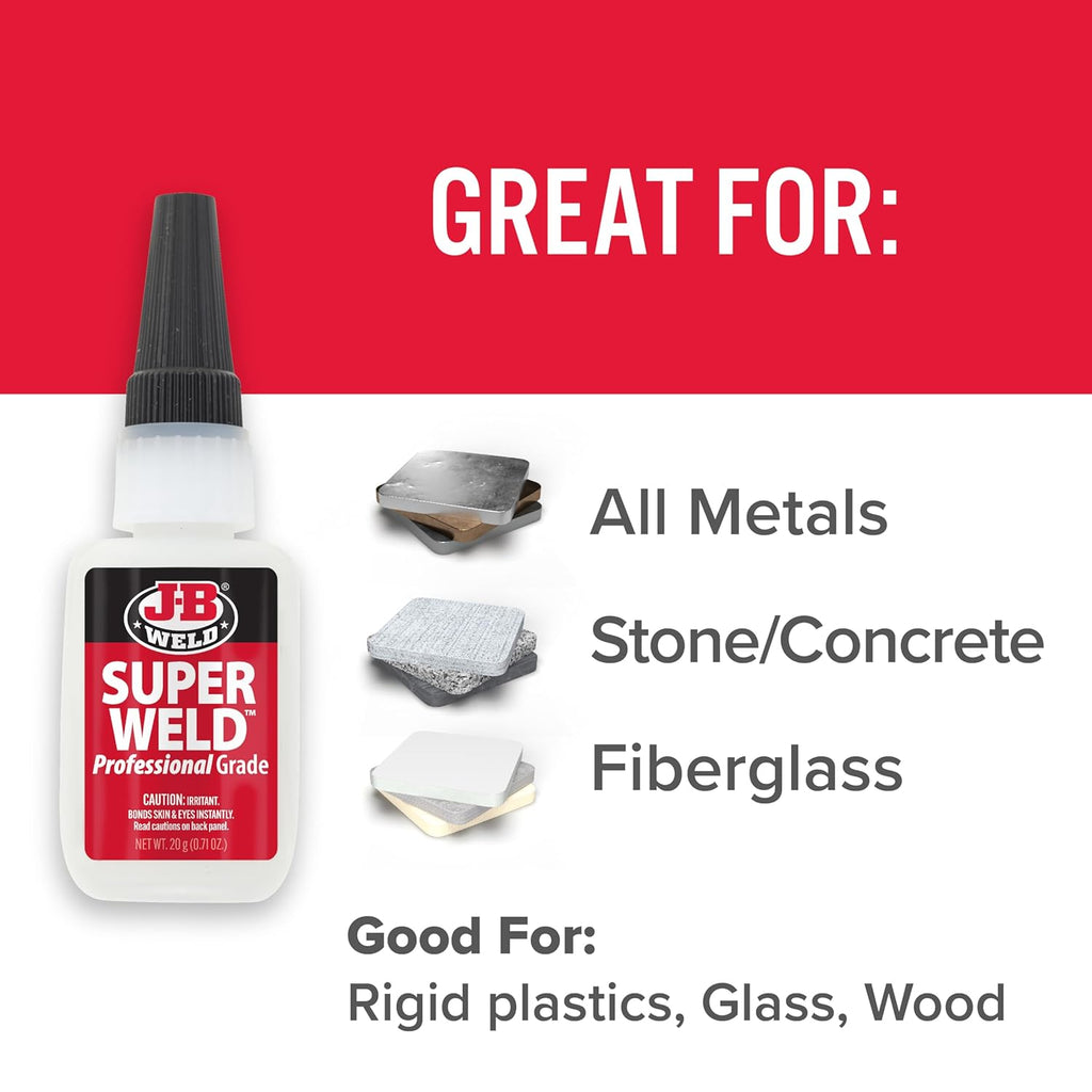 33120H Superweld Glue - Clear Super Glue - 20G
