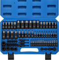 71-Piece Master Hex & Torx Bit Socket Set, 1/4" & 3/8" & 1/2" Drive, Metric/Sae Hex Bit Sockets, Star Bit Sockets (T6 - T70), E-Torx Sockets (E4 - E24), with Storage Case