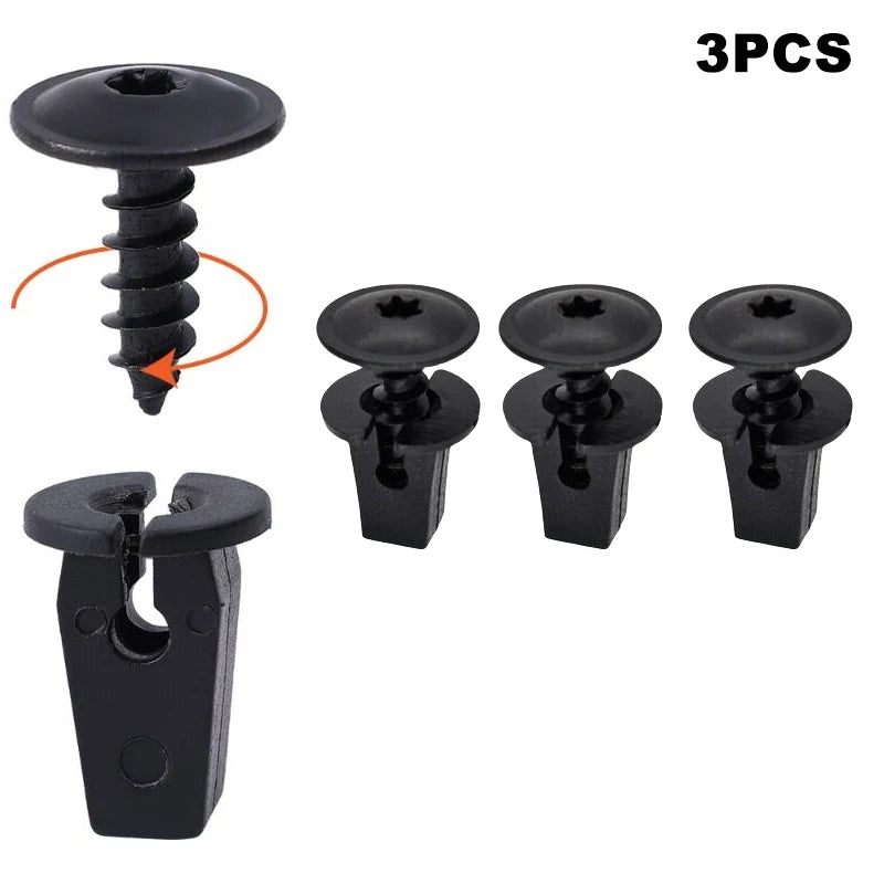 1/20Pcs Car Fastener Snap Screws Kit Auto Fender Lining Retainer Snap Door Panel Metal Fastener Clips Rivet Set Auto Accessories