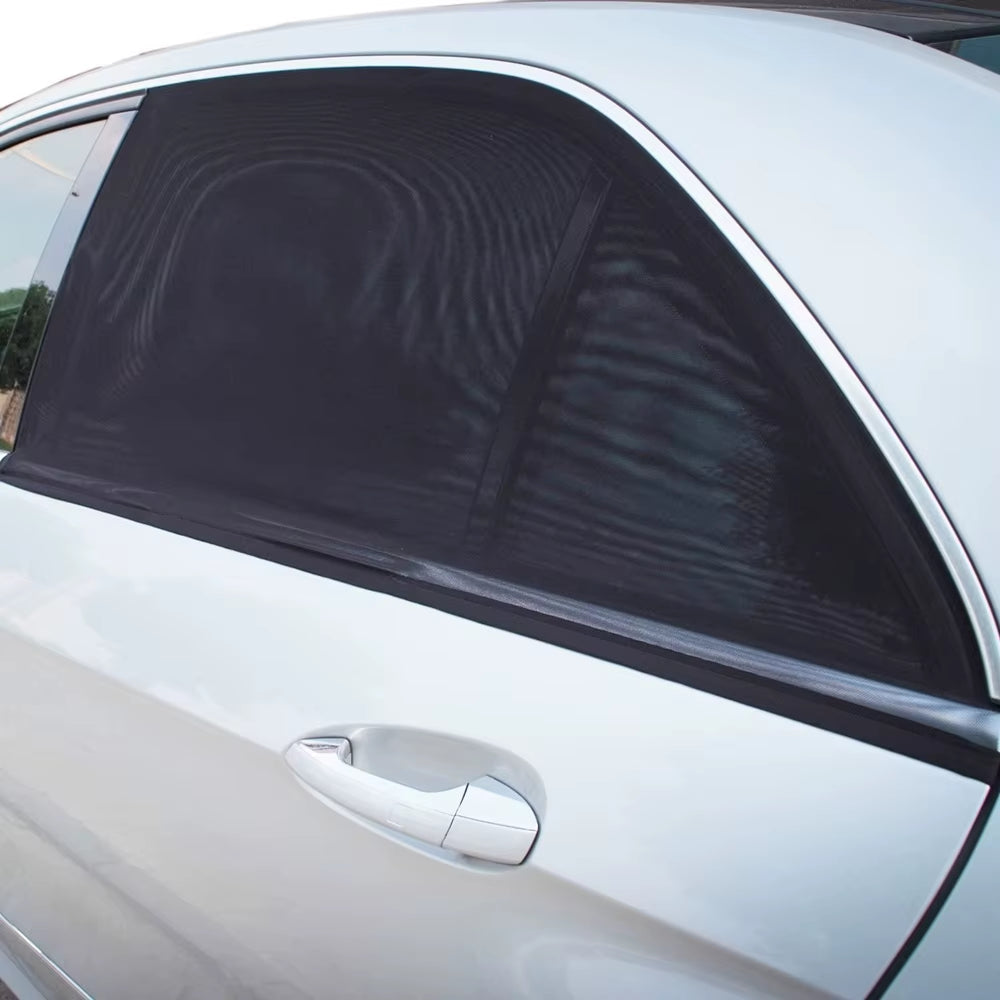 Car Sunshade Curtains Universal Side Window Shades SUV Curtains Protection Repellent Mosquito Mesh Net Sunshade Auto Accessories