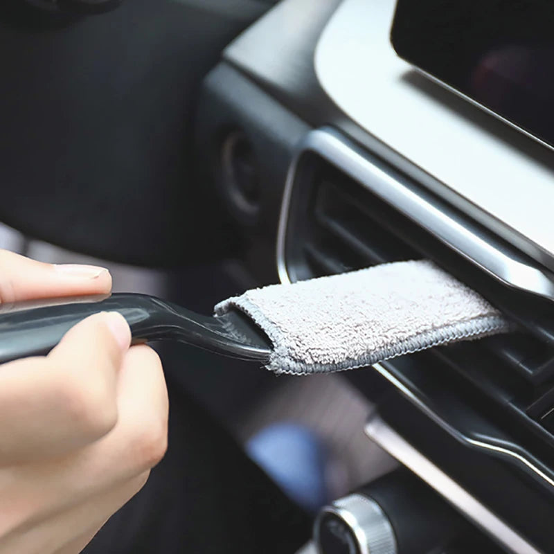Car Detailing Brush Interior Air Conditioning Outlet Cleaning Brush Dashboard Keyboard Dust Sweeping Tool Auto Accessories