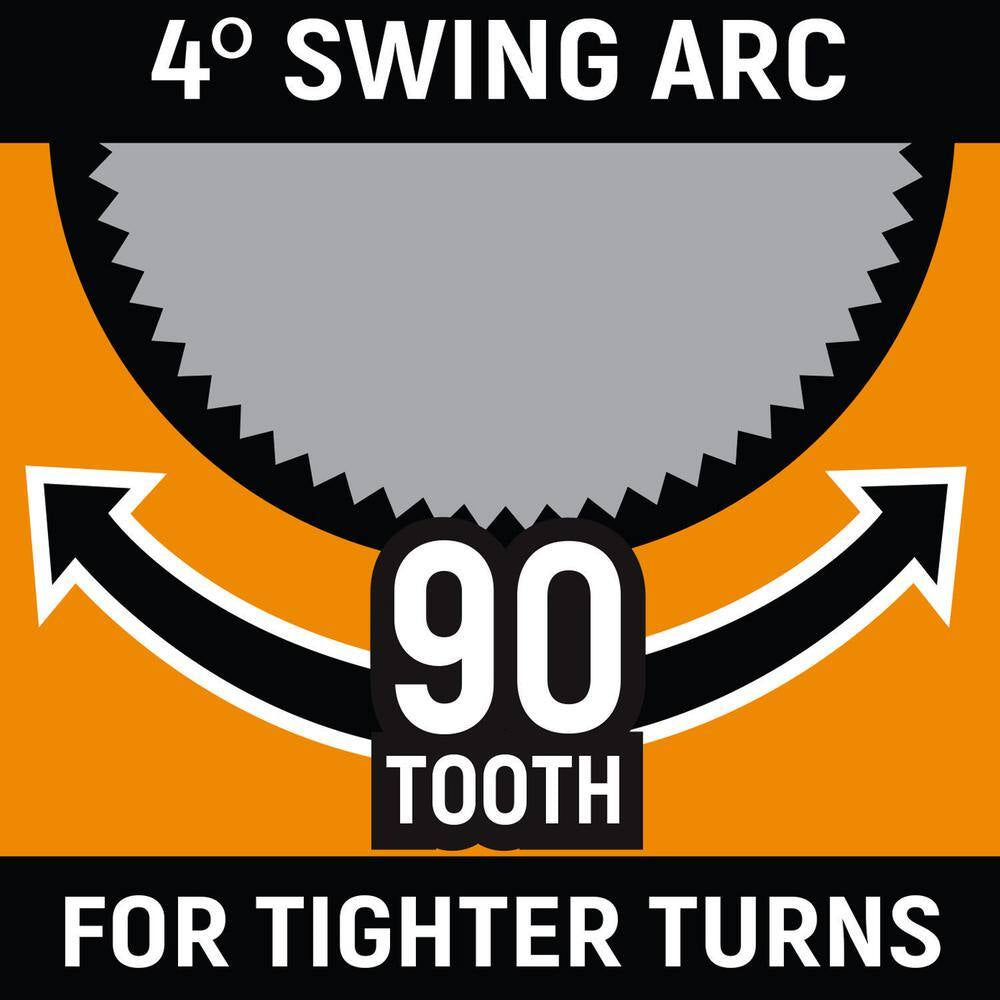1/4 In. Drive 90-Tooth Dual Material Flex Head Teardrop Ratchet