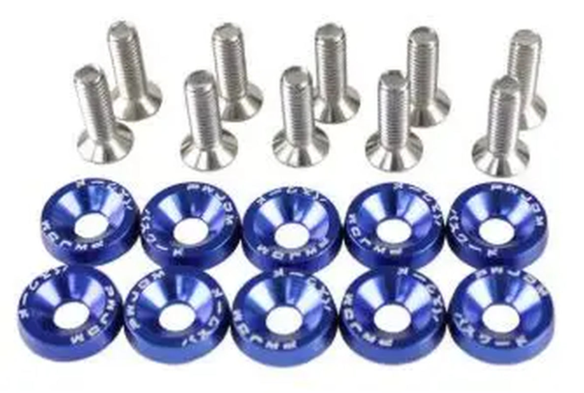10PCS M6 JDM Screw License Plate Bolts Auto Accessories Car Modified Hex Fasteners Fender Washer Bumper