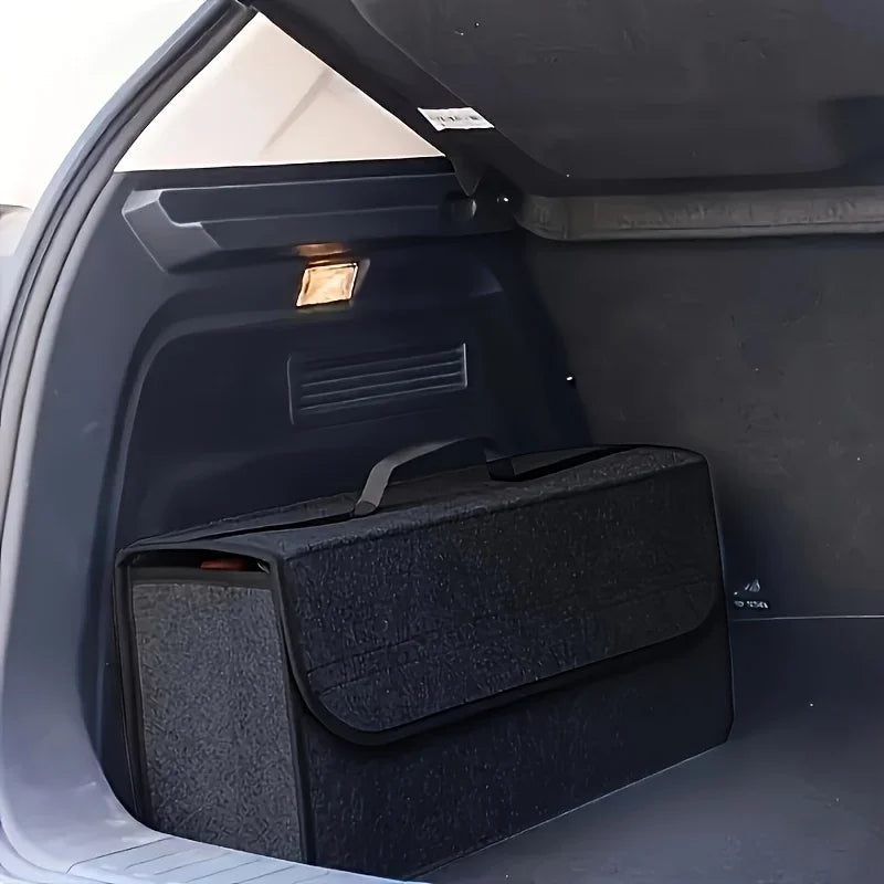 Large Car Trunk Organizer - Storage Bag, Soft Felt Tool Storage Box Auto Accessories
