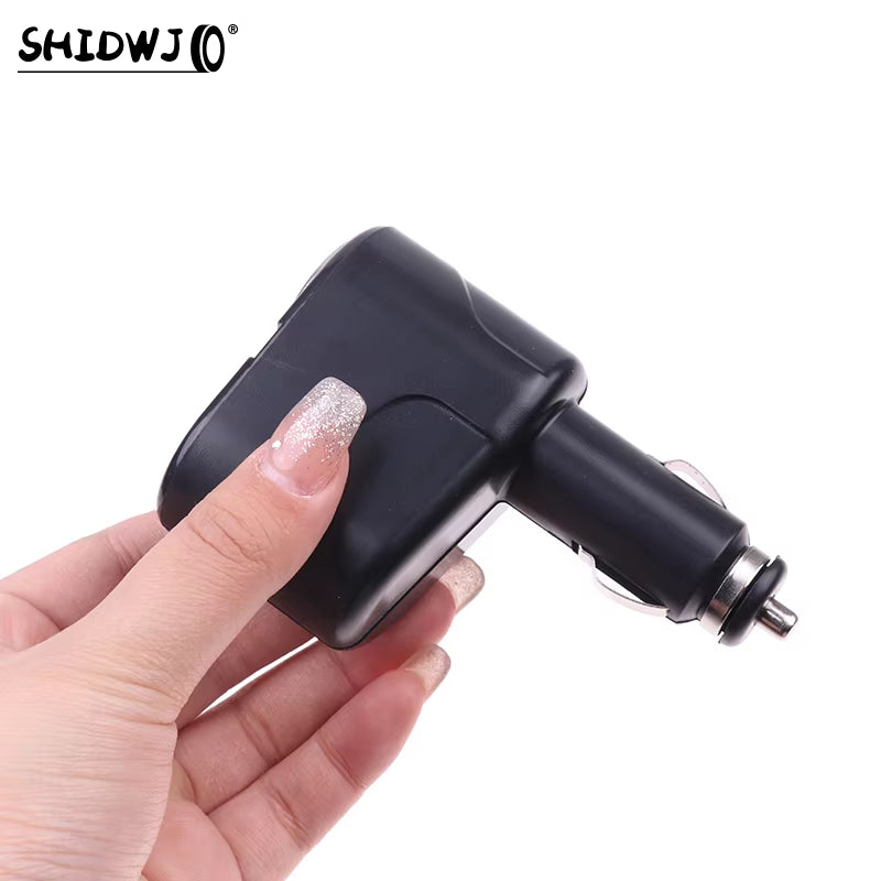 12/24V Dual Cigarette Lighter Sockets Car Charger Splitter Lighter Splitter Cigar Lighter Double Dual Adapter Car Accessories