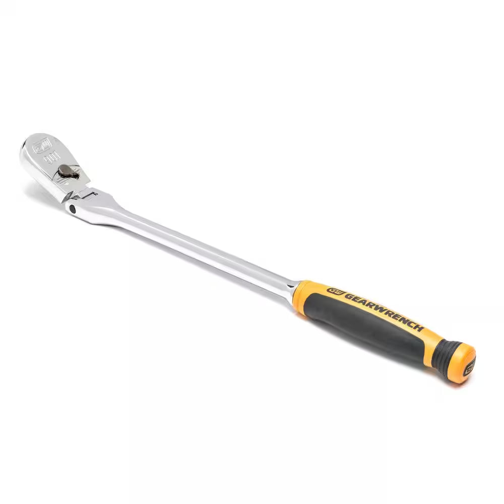 1/4 In. and 3/8 In. Drive 90-Tooth Dual Material Teardrop Ratchet Set (3-Pieces)