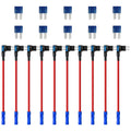 Upgraded Micro 2 Fuse Tap Adapter - Add a Circuit Fuse Tap 12V, Fuse Tap Adapter and 15AMP Fuses, Micro 2 Fuse Connector