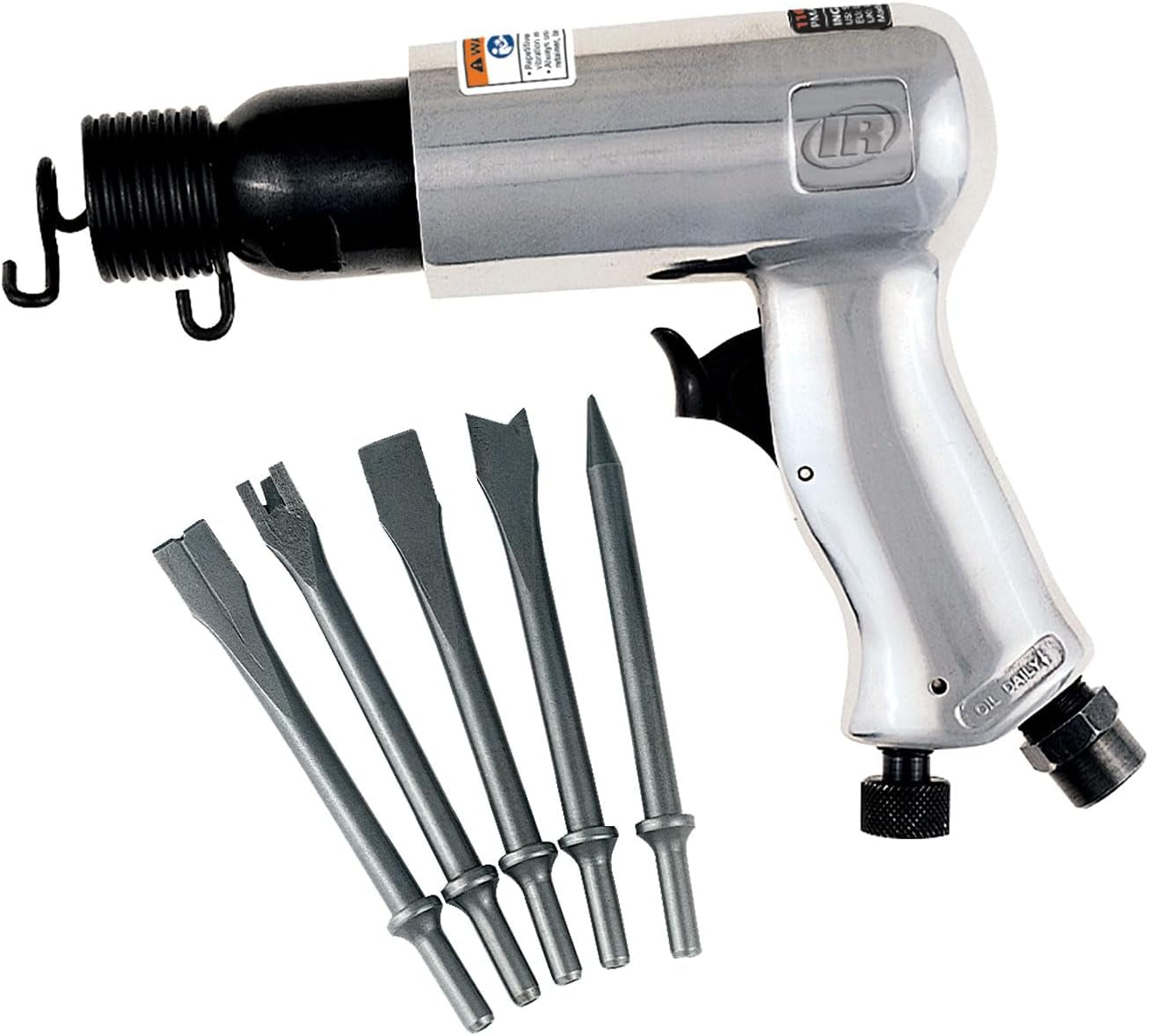 Ingersoll Rand 116 Standard Duty Air Hammer, 116K - Tool plus 5 Piece Chisel Set