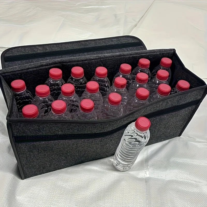 Large Car Trunk Organizer - Storage Bag, Soft Felt Tool Storage Box Auto Accessories