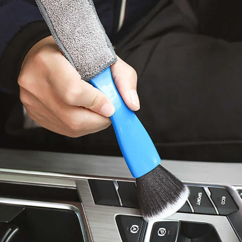 Car Detailing Brush Interior Air Conditioning Outlet Cleaning Brush Dashboard Keyboard Dust Sweeping Tool Auto Accessories