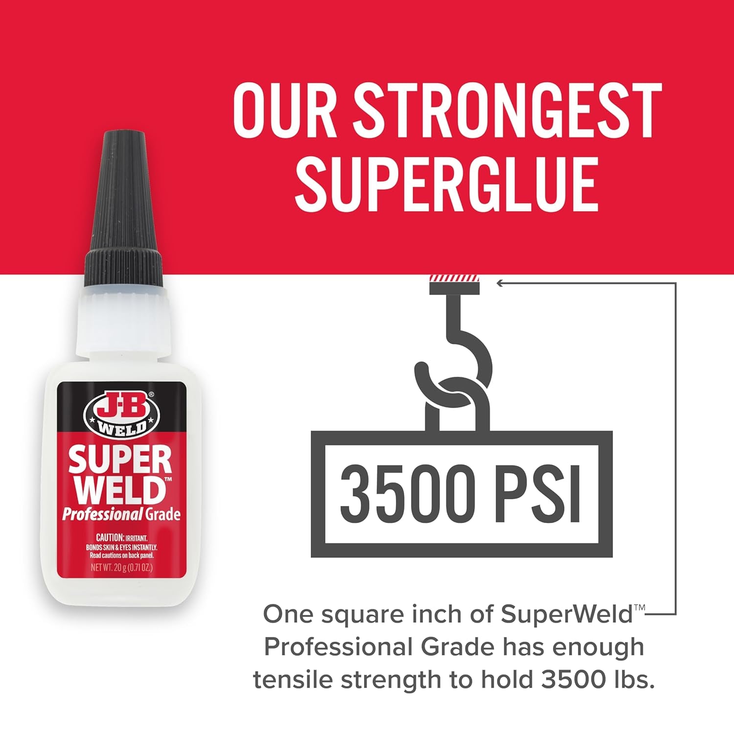 33120H Superweld Glue - Clear Super Glue - 20G