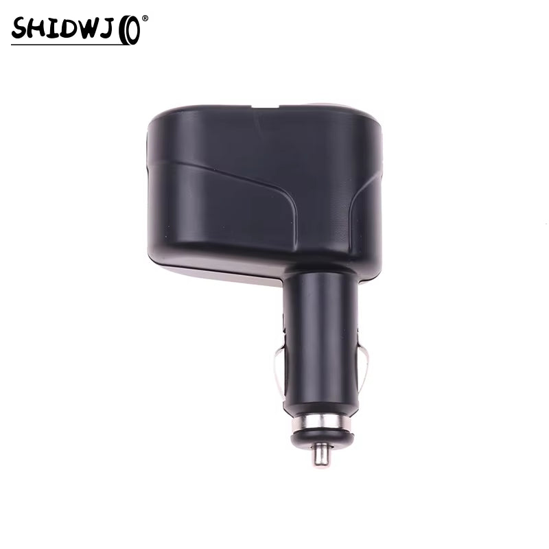 12/24V Dual Cigarette Lighter Sockets Car Charger Splitter Lighter Splitter Cigar Lighter Double Dual Adapter Car Accessories