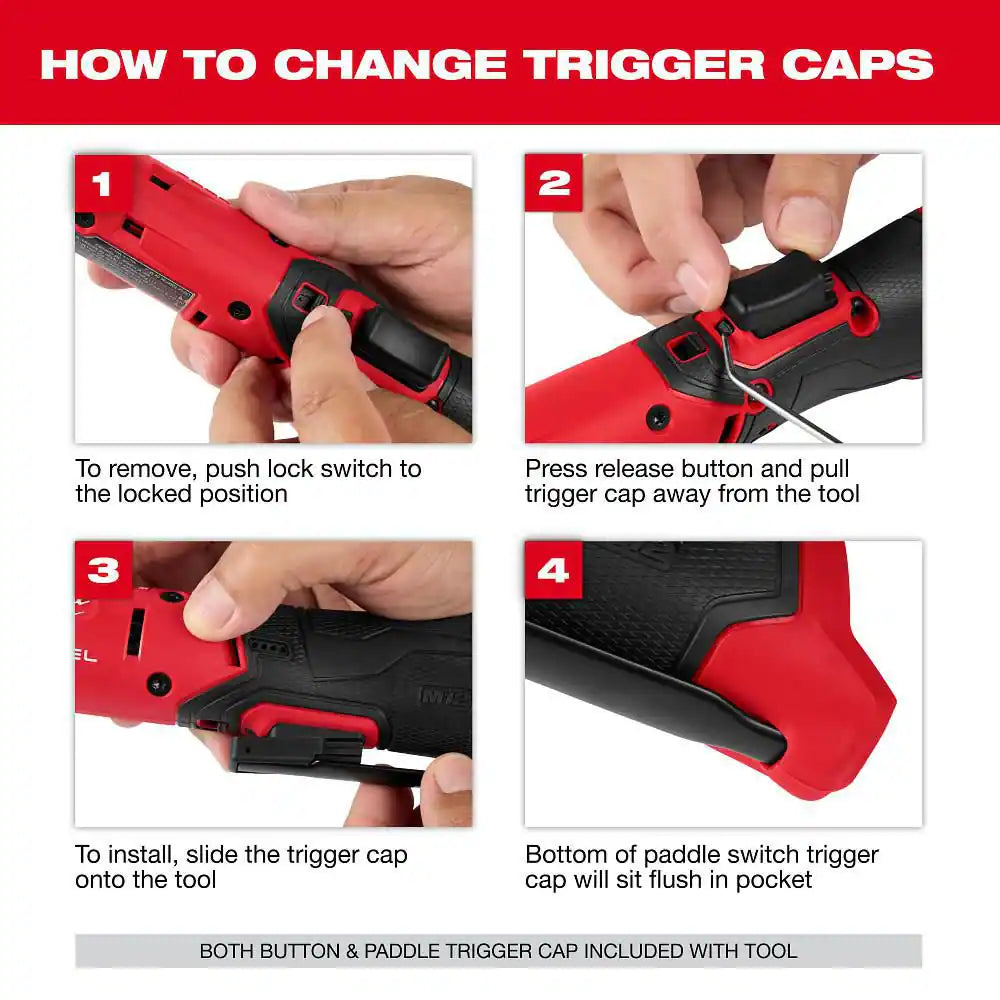 M12 FUEL 12V Lithium-Ion Compact 1/4 In. Cordless Ratchet, & 4. 0Ah (2-Pack)