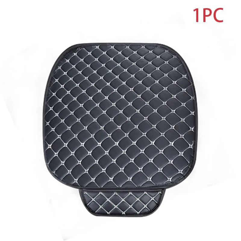 Kcimo Car Seat Covers Set PU Leather Car Seat Protector Interior Auto Seats Cushion Mats Chair Carpet Pads Car Accessories