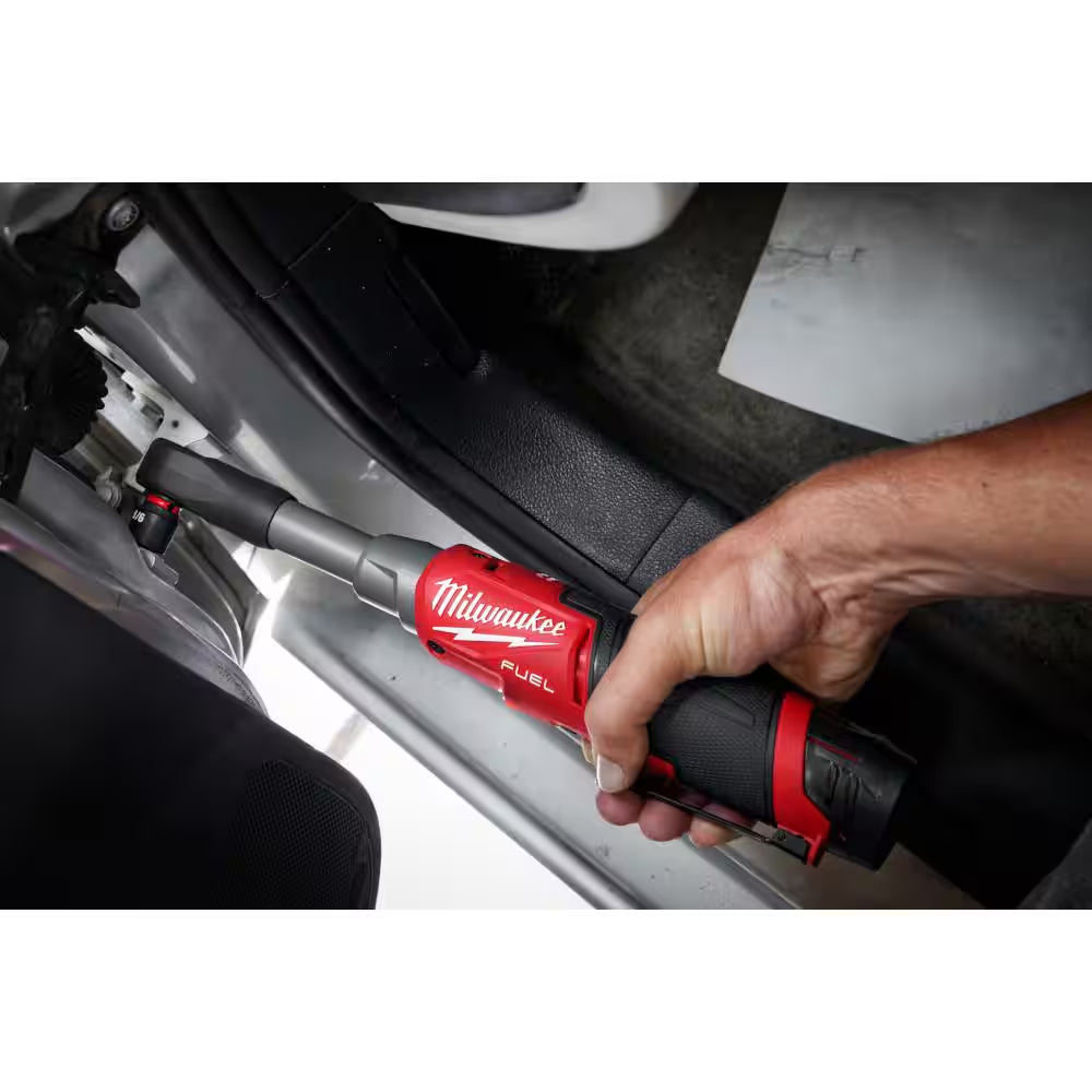 M12 FUEL 12V Lithium-Ion Brushless Cordless 1/4 In. Extended Reach High Speed Ratchet (Tool Only)