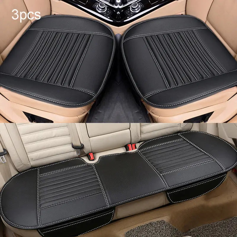 Four Seasons Car Seat Cover PU Leather Cars Seat Cushion Automobiles Seat Protector Universal Car Chair Pad Mat Auto Accessories