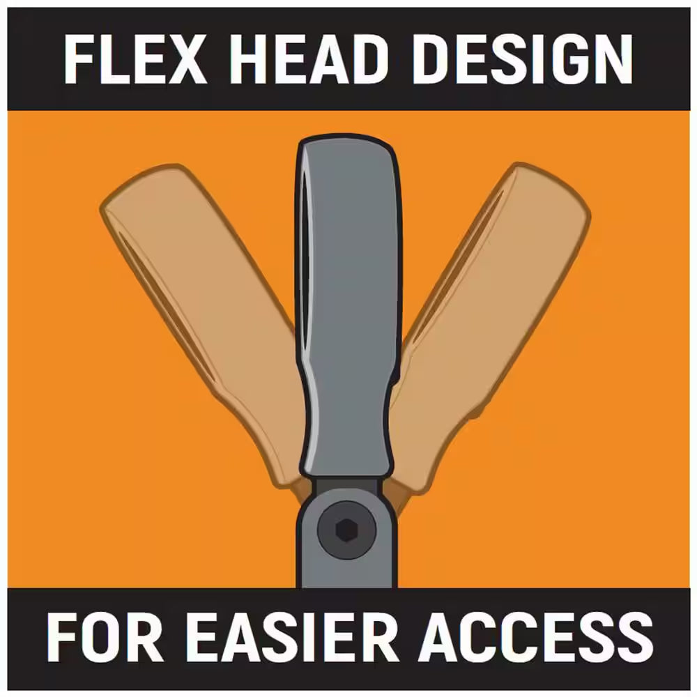 1/4 In. and 3/8 In. Drive 90-Tooth Flex-Head Teardrop Ratchet Set (2-Piece)