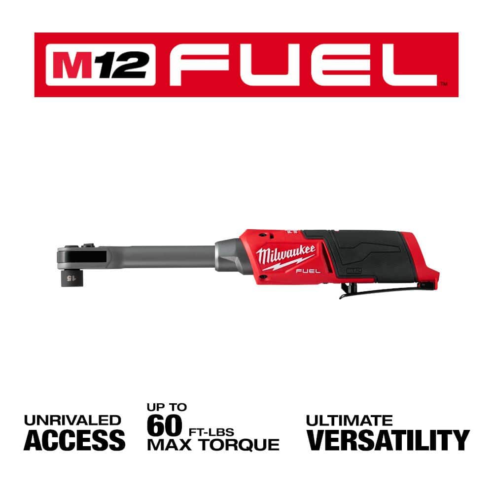 M12 FUEL 12V Lithium-Ion 3/8 In. & 1/4 In. Brushless Compact Cordless Ratchet with Impact Driver