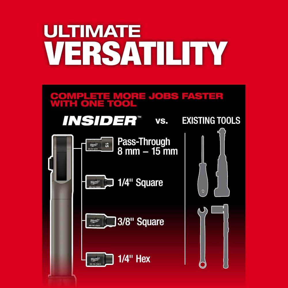 M12 FUEL 12V Lithium-Ion 3/8 In. & 1/4 In. Brushless Compact Cordless Ratchet with Impact Driver