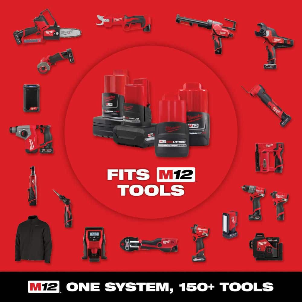 M12 FUEL 12V Lithium-Ion 3/8 In. & 1/4 In. Brushless Compact Cordless Ratchet with Impact Driver