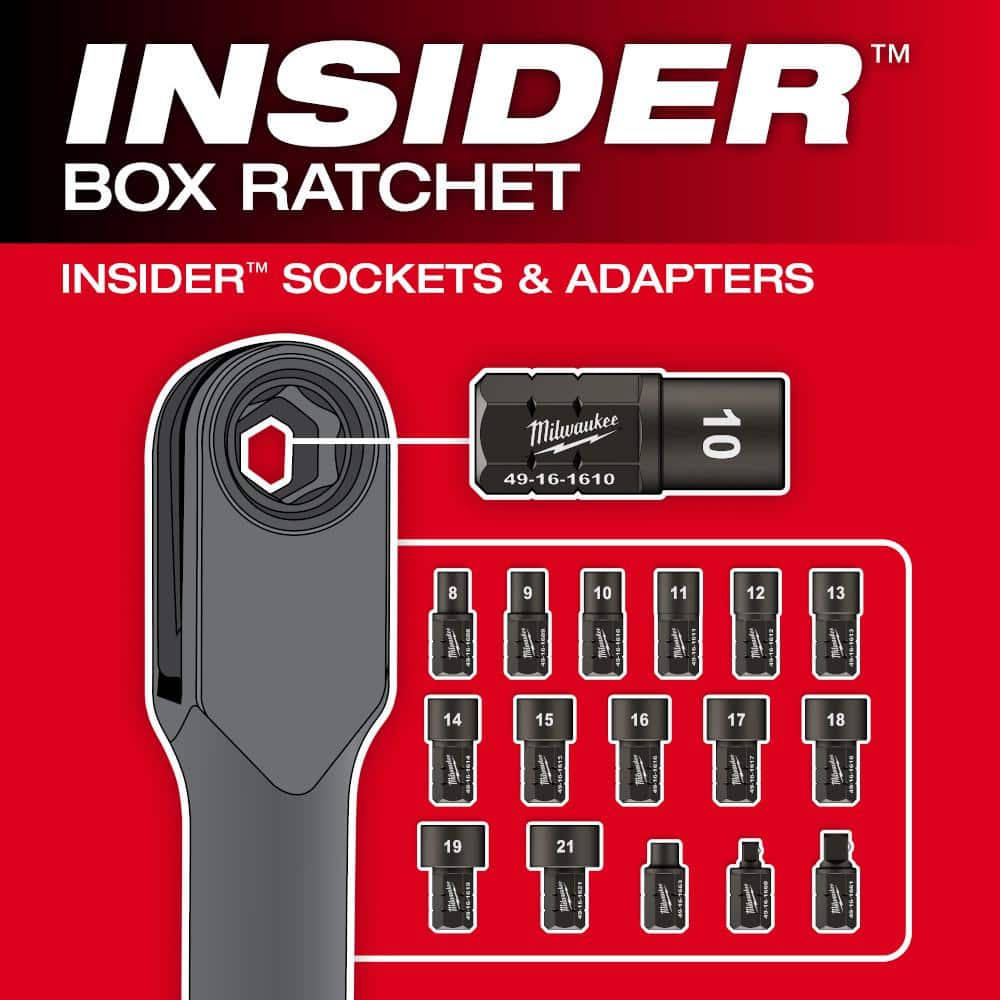 M12 FUEL 12V Lithium-Ion 3/8 In. & 1/4 In. Brushless Compact Cordless Ratchet with Impact Driver